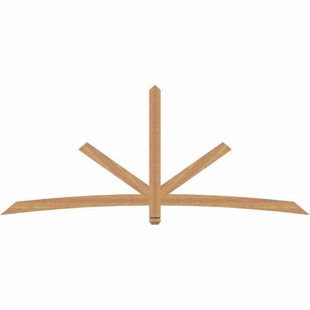 Ekena Millwork Alberta Smooth Timber Gable Bracket, Western Red Cedar, 96"W x 40"H x 1 1/2"D x 3 1/2"F, 10/12 Pitch GBW096X40X0204ALB00SWR